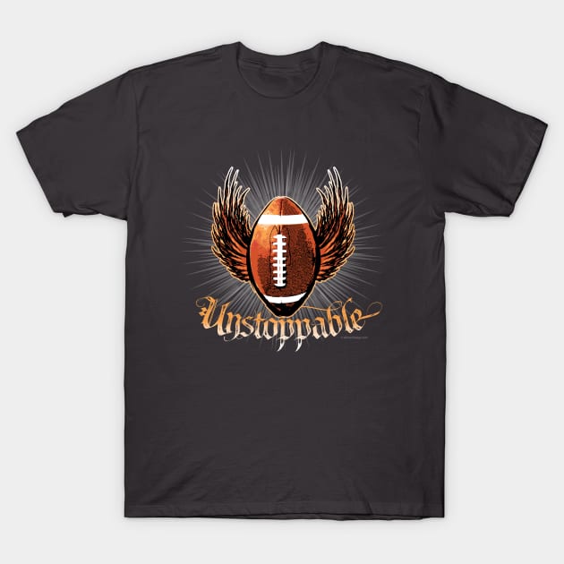 Unstoppable (Football) T-Shirt by eBrushDesign